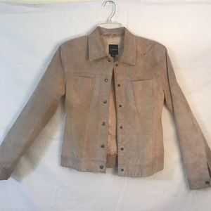 Anonymous by John Carlisle Tan Suede Button Jacket